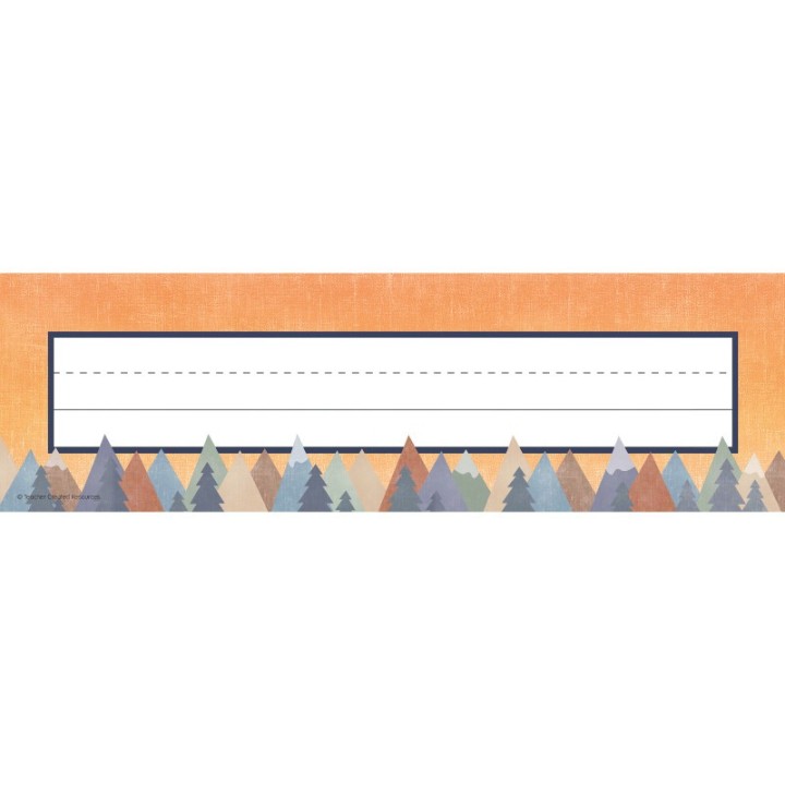 Teacher Created Resources® Moving Mountains Flat Name Plates, Pack of 36