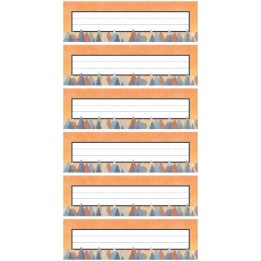 Teacher Created Resources® Moving Mountains Flat Name Plates, 36 Per Pack, 6 Packs