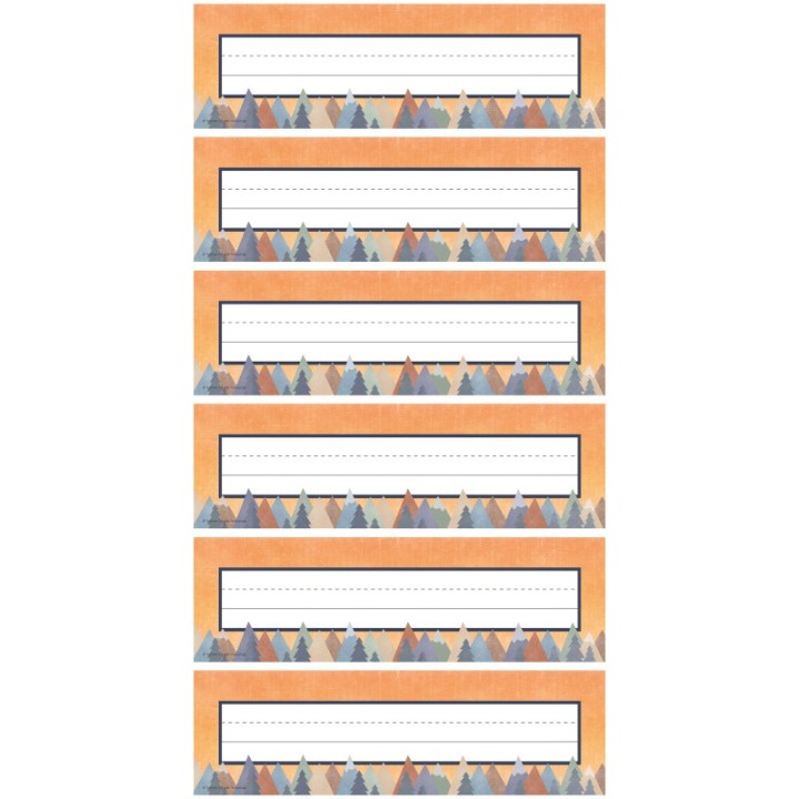 Teacher Created Resources® Moving Mountains Flat Name Plates, 36 Per Pack, 6 Packs