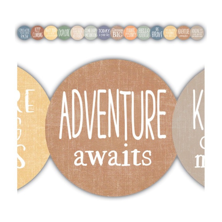 Teacher Created Resources® Moving Mountains Positive Saying Die-Cut Border