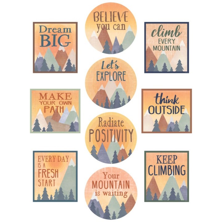 Teacher Created Resources® Moving Mountains Positive Sayings Accents, 30 Per Pack, 3 Packs