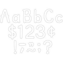 Teacher Created Resources® White 4" Modern Classic Letters Combo Pack, Pack of 257