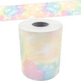 Teacher Created Resources® Pastel Pop Tie-Dye Straight Rolled Border Trim, 50 Feet