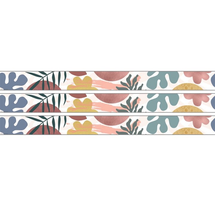 Teacher Created Resources® Wonderfully Wild Straight Rolled Border Trim, 50 Feet, 3 Rolls