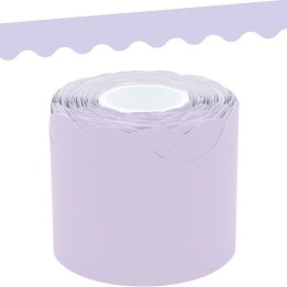 Teacher Created Resources® Lavender Scalloped Rolled Border Trim, 50 Feet