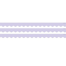 Teacher Created Resources® Lavender Scalloped Rolled Border Trim, 50 Feet, 3 Rolls