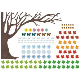 Teacher Created Resources® Tree for All Seasons Bulletin Board Set, 144 Pieces