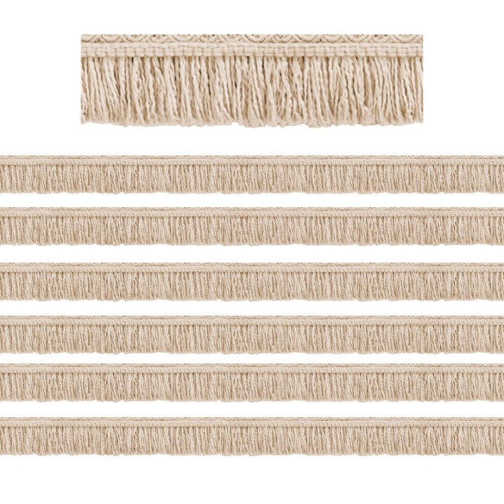 Teacher Created Resources® Wonderfully Wild Fringe Die-Cut Border Trim, 35 Feet Per Pack, 6 Packs