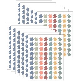 Teacher Created Resources® Wonderfully Wild Flowers Mini Stickers, 378 Per Pack, 12 Packs