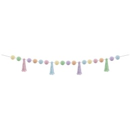 Teacher Created Resources® Pastel Pop Pom-Poms and Tassels Garland, 60"