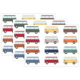 Teacher Created Resources® Moving Mountains Road Trip Camper Vans Mini Accents, 36 Per Pack, 3 Packs
