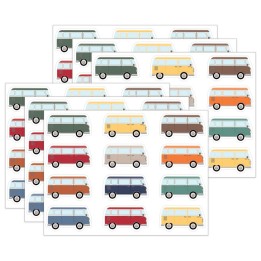 Teacher Created Resources® Moving Mountains Road Trip Camper Vans Mini Accents, 36 Per Pack, 6 Packs
