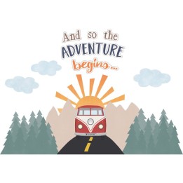 Teacher Created Resources® Moving Mountains Road Trip The Adventure Begins Bulletin Board Set, 15 Pieces