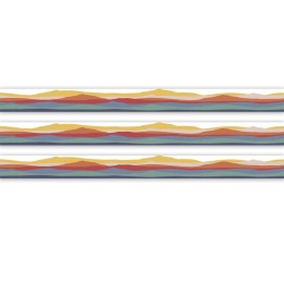 Teacher Created Resources® Moving Mountains Road Trip On the Horizon Die-Cut Border Trim, 35 Feet Per Pack, 3 Packs
