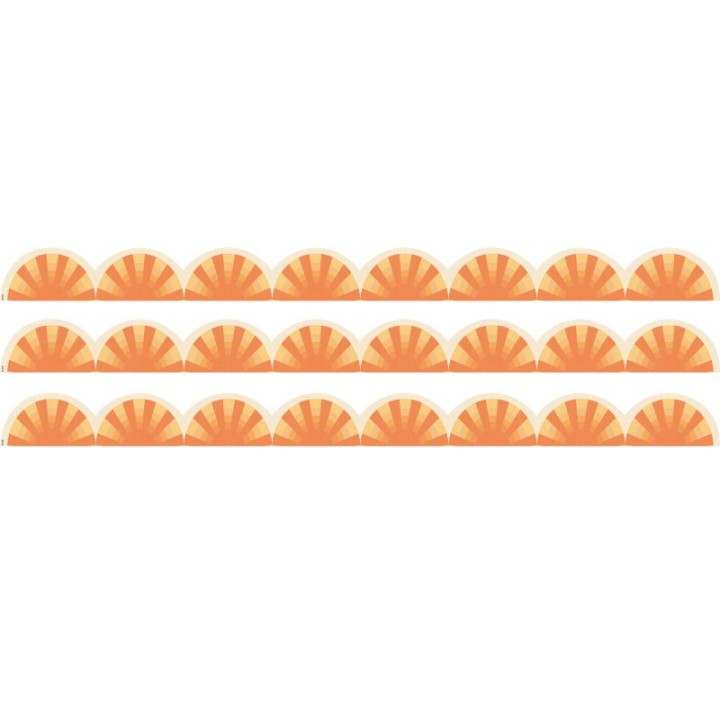 Teacher Created Resources® Moving Mountains Road Trip Sunshine Die-Cut Border Trim, 35 Feet Per Pack, 3 Packs