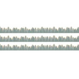 Teacher Created Resources® Moving Mountains Road Trip Trees Die-Cut Border Trim, 35 Feet Per Pack, 3 Packs