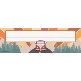 Teacher Created Resources® Moving Mountains Road Trip Flat Name Plates, Pack of 36