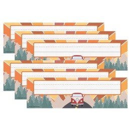 Teacher Created Resources® Moving Mountains Road Trip Flat Name Plates, 36 Per Pack, 6 Packs