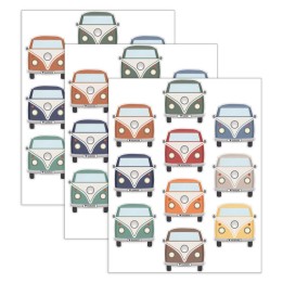 Teacher Created Resources® Moving Mountains Road Trip Camper Vans Accents, 30 Per Pack, 3 Packs
