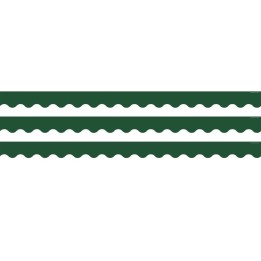 Teacher Created Resources® Pine Green Scalloped Border Trim, 35 Feet Per Pack, 3 Packs