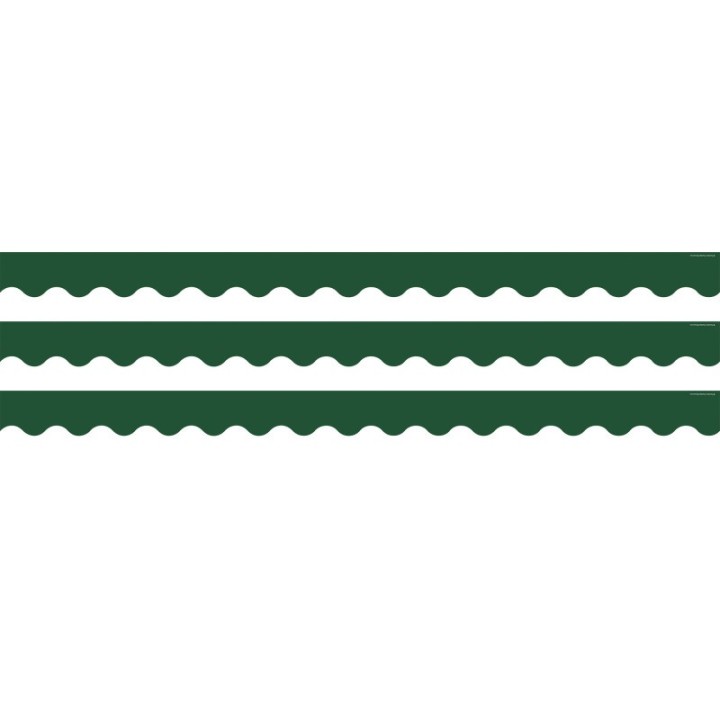 Teacher Created Resources® Pine Green Scalloped Border Trim, 35 Feet Per Pack, 3 Packs