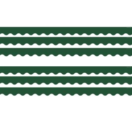 Teacher Created Resources® Pine Green Scalloped Border Trim, 35 Feet Per Pack, 6 Packs