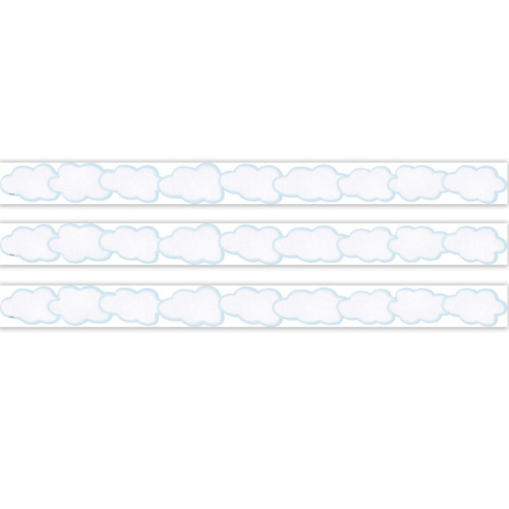 Teacher Created Resources® Clouds Die-Cut Border Trim, 35 Feet Per Pack, 3 Packs