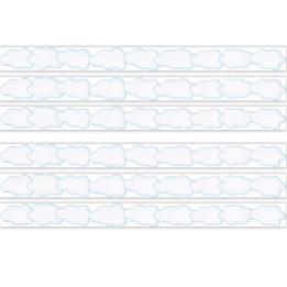 Teacher Created Resources® Clouds Die-Cut Border Trim, 35 Feet Per Pack, 6 Packs