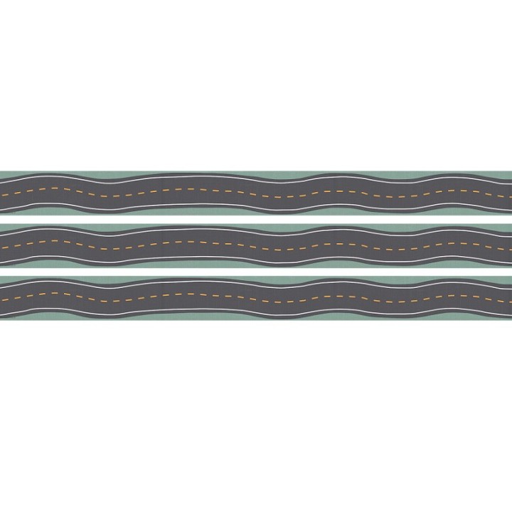 Teacher Created Resources® Road Trip Straight Border Trim, 35 Feet Per Pack, 3 Packs