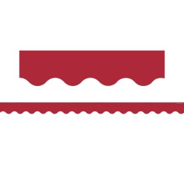 Teacher Created Resources® Cranberry Red Scalloped Border Trim, 35 Feet