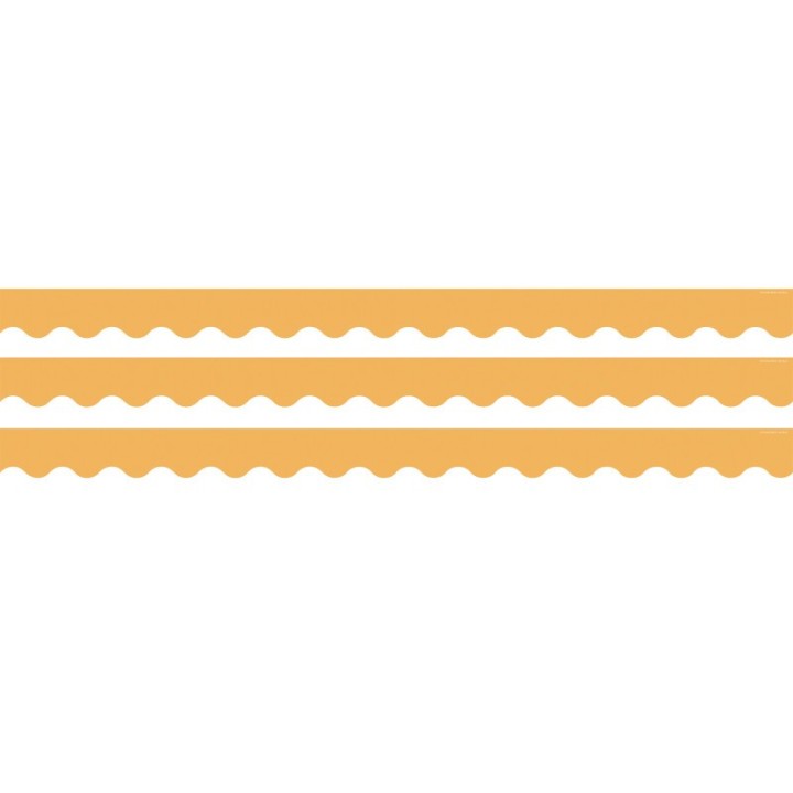 Teacher Created Resources® Golden Sun Scalloped Border Trim, 35 Feet Per Pack, 3 Packs