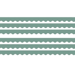 Teacher Created Resources® Retreat Green Scalloped Border Trim, 35 Feet Per Pack, 6 Packs