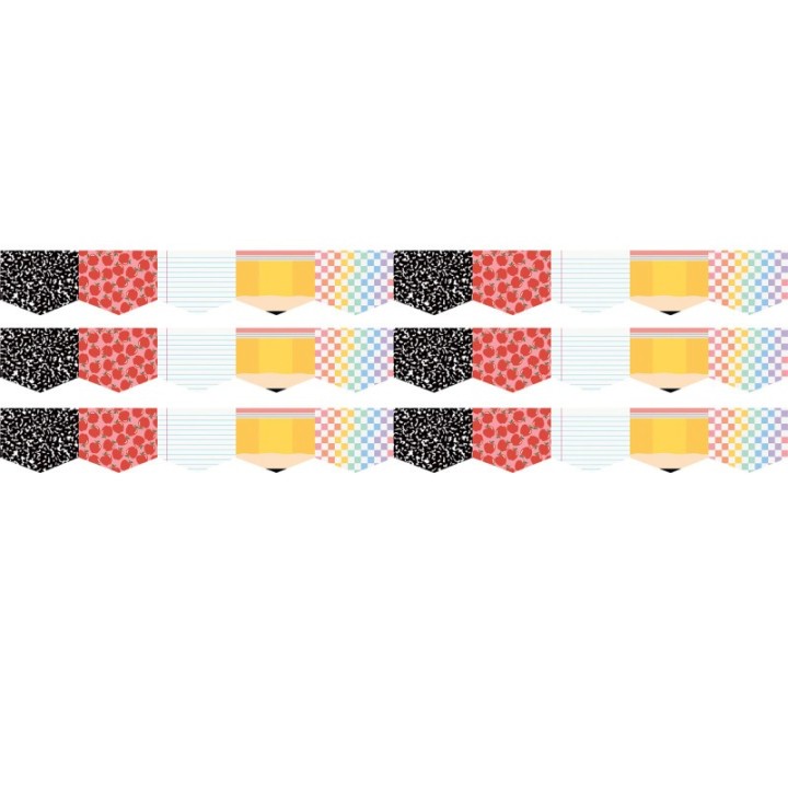 Teacher Created Resources® Cool for School Die-Cut Border Trim, 35 Feet Per Pack, 3 Packs