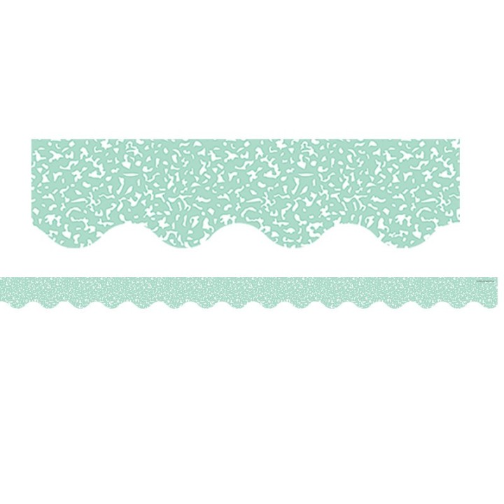 Teacher Created Resources® Composition Green Scalloped Border Trim, 35 Feet