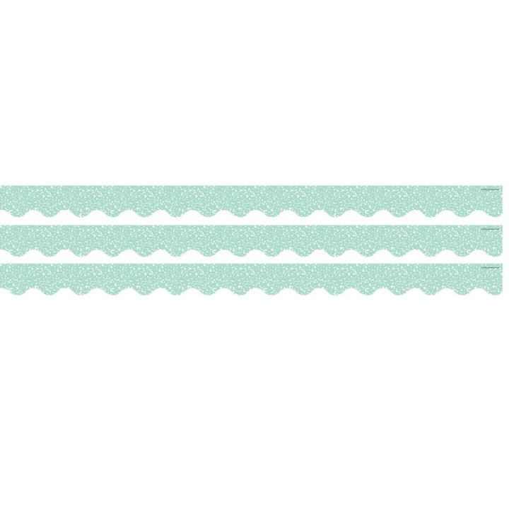Teacher Created Resources® Composition Green Scalloped Border Trim, 35 Feet Per Pack, 3 Packs