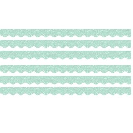 Teacher Created Resources® Composition Green Scalloped Border Trim, 35 Feet Per Pack, 6 Packs