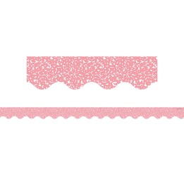 Teacher Created Resources® Composition Pink Scalloped Border Trim, 35 Feet