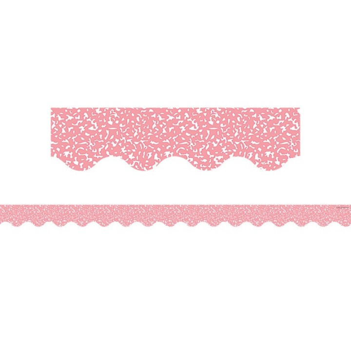 Teacher Created Resources® Composition Pink Scalloped Border Trim, 35 Feet