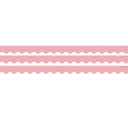 Teacher Created Resources® Composition Pink Scalloped Border Trim, 35 Feet Per Pack, 3 Packs