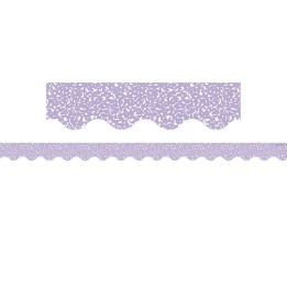 Teacher Created Resources® Composition Purple Scalloped Border Trim, 35 Feet