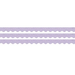 Teacher Created Resources® Composition Purple Scalloped Border Trim, 35 Feet Per Pack, 3 Packs