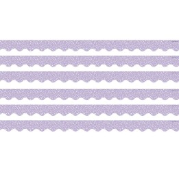 Teacher Created Resources® Composition Purple Scalloped Border Trim, 35 Feet Per Pack, 6 Packs