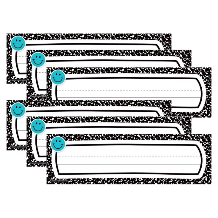 Teacher Created Resources® Cool for School Flat Name Plates, 36 Per Pack, 6 Packs