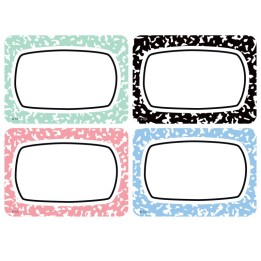 Teacher Created Resources® Cool for School Name Tags/Labels - Multi-Pack, 3-1/2" x 2-1/2", Pack of 36