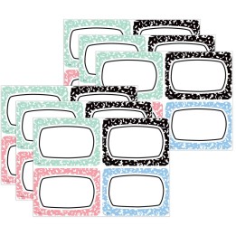 Teacher Created Resources® Cool for School Name Tags/Labels, Multi-Pack, 3-1/2" x 2-1/2", 36 Per Pack, 6 Packs