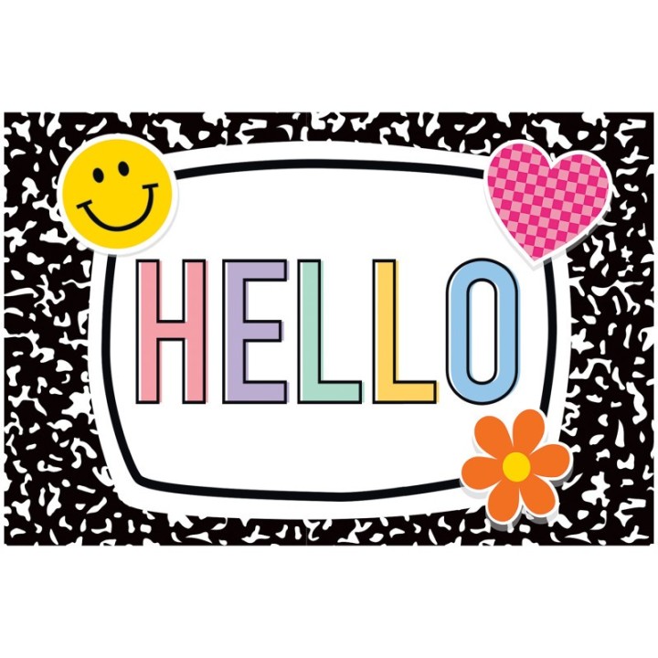 Teacher Created Resources® Cool for School Hello Postcards, Pack of 30