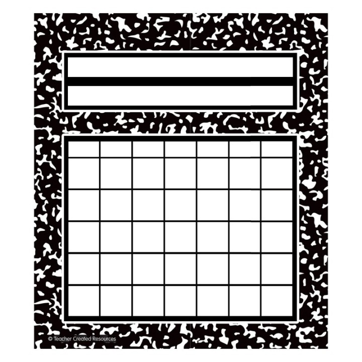 Teacher Created Resources® Cool for School Composition Incentive Charts, Pack of 36