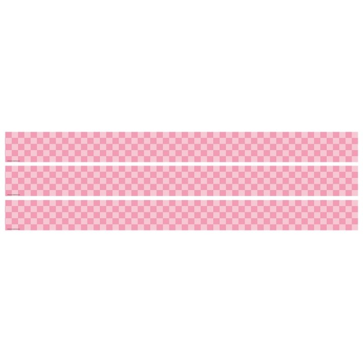 Teacher Created Resources® Cool for School Pink Checkers Straight Border Trim, 35 Feet Per Pack, 3 Packs