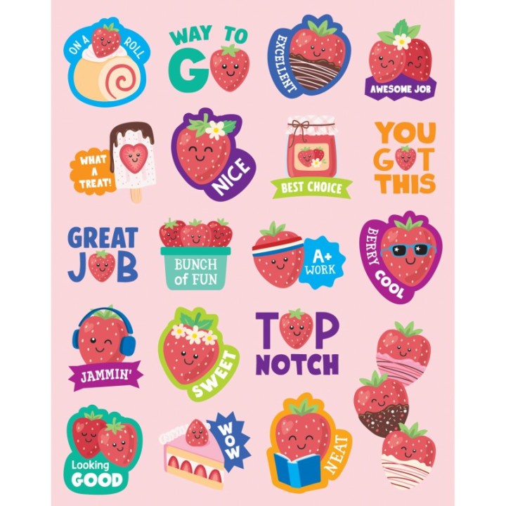 Teacher Created Resources® Strawberry Smelly Stickers, Pack of 114