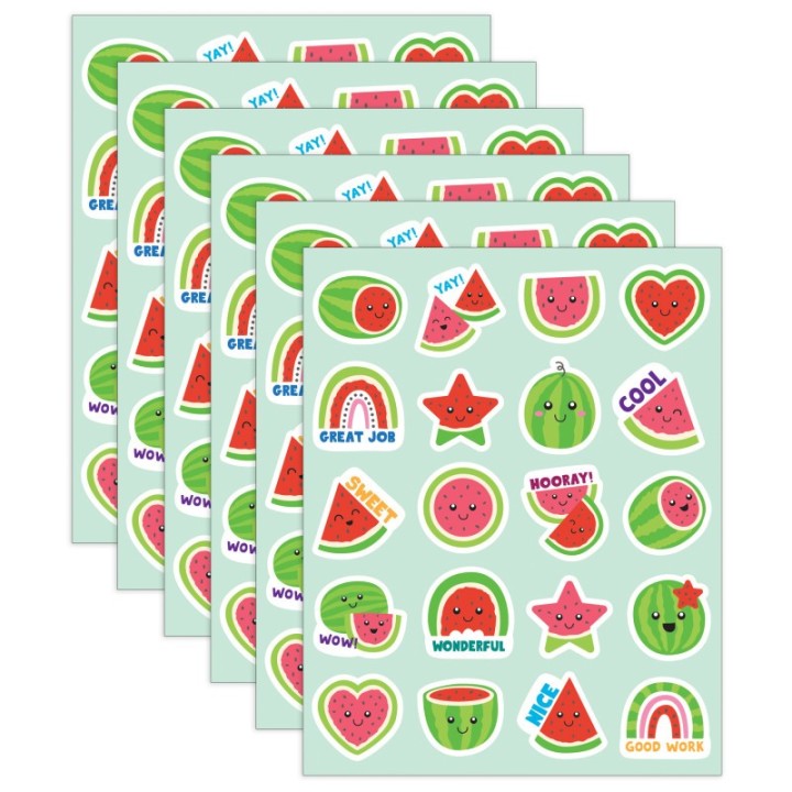 Teacher Created Resources® Watermelon Smelly Stickers, 120 Per Pack, 6 Packs